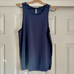 Outdoor Voices Navy Blue Lightweight Long Workout Tank